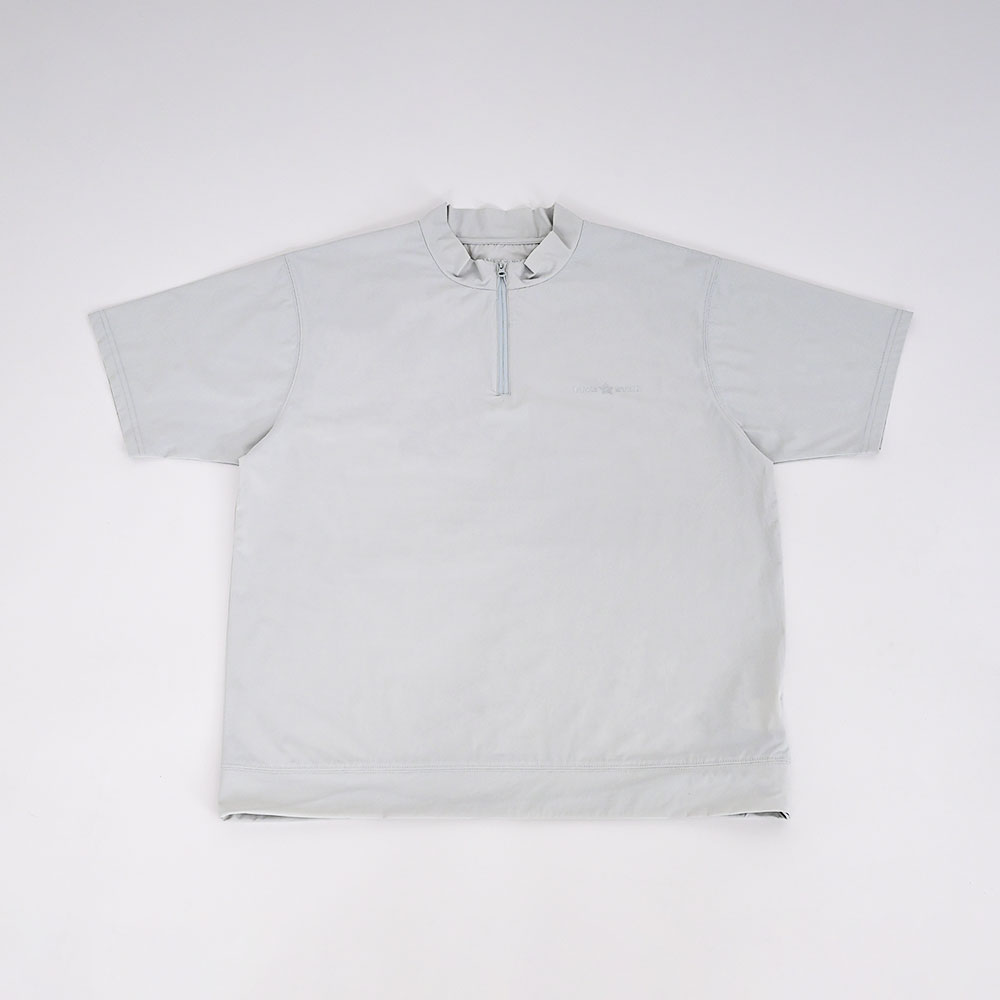 モードテック ハーフジップ モックネック GY